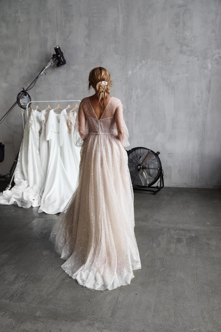 Купить свадебное платье «Мистик сайз плюс» Натальи Романовой из коллекции 2018 в Краснодаре недорого Мистик+