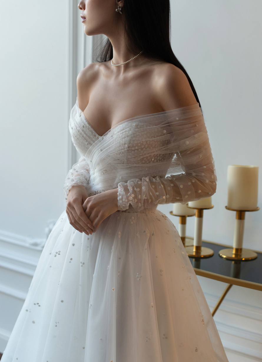 Купить свадебное платье «Нимфея» Татьяна Каплун из коллекции 2022 года в салоне «Мэри Трюфель»