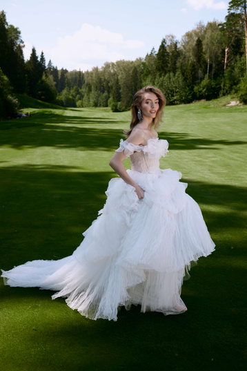 Купить свадебное платье «Трамонтана» Анже Этуаль из коллекции Розе Де Вентс 2024 года в салоне «Мэри Трюфель»