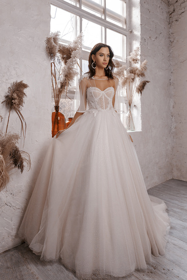 Купить свадебное платье «Белый иней» Ланеста из коллекции 2021 в Санкт-Петербурге