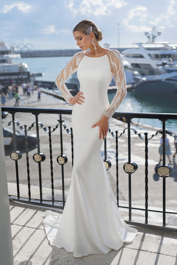 Купить свадебное платье «Линтия» Татьяна Каплун из коллекции Дыхание Времени 2023 года в салоне «Мэри Трюфель»
