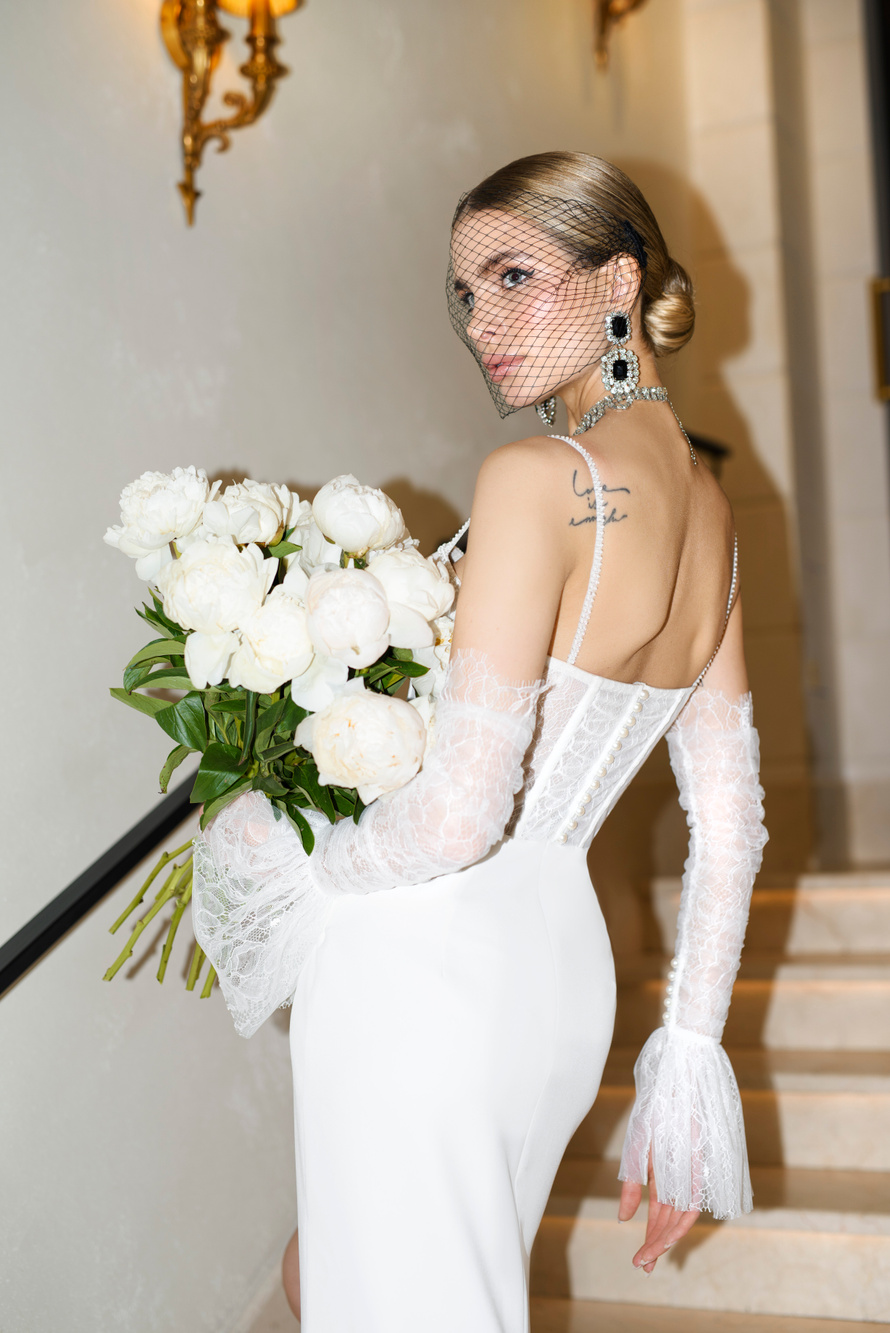 Купить свадебное платье «Юста» Татьяна Каплун из коллекции Дыхание Времени 2023 года в салоне «Мэри Трюфель»