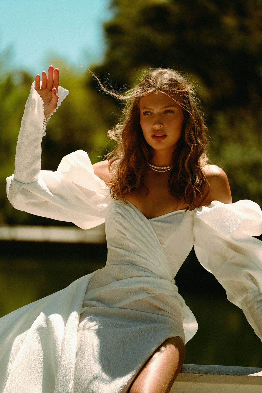 Купить свадебное платье «Оттава» Анже Этуаль из коллекции Влюбиться 2022 года в салоне «Мэри Трюфель»