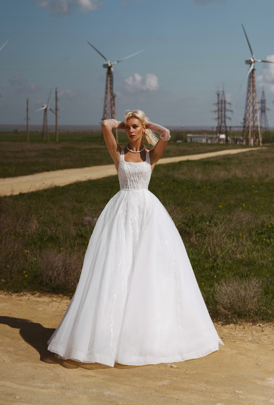 Купить свадебное платье «Бриджит» Наталья Романова из коллекции Блаш 2022 года в салоне «Мэри Трюфель»