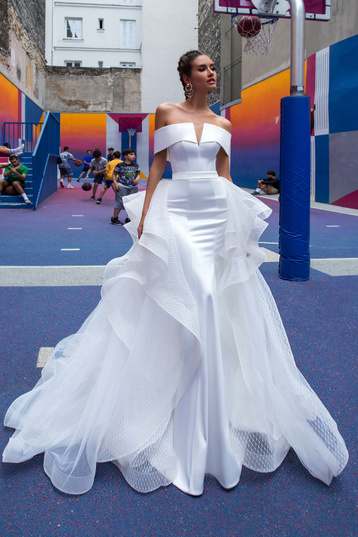 Купить свадебное платье «Вилдин» Кристал Дизайн из коллекции Париж 2019 в Санкт-Петербурге недорого