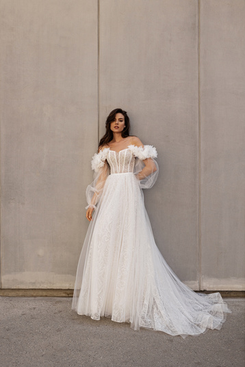 Купить свадебное платье «Альда» Лула Кави из коллекции 2024 года в салоне «Мэри Трюфель»