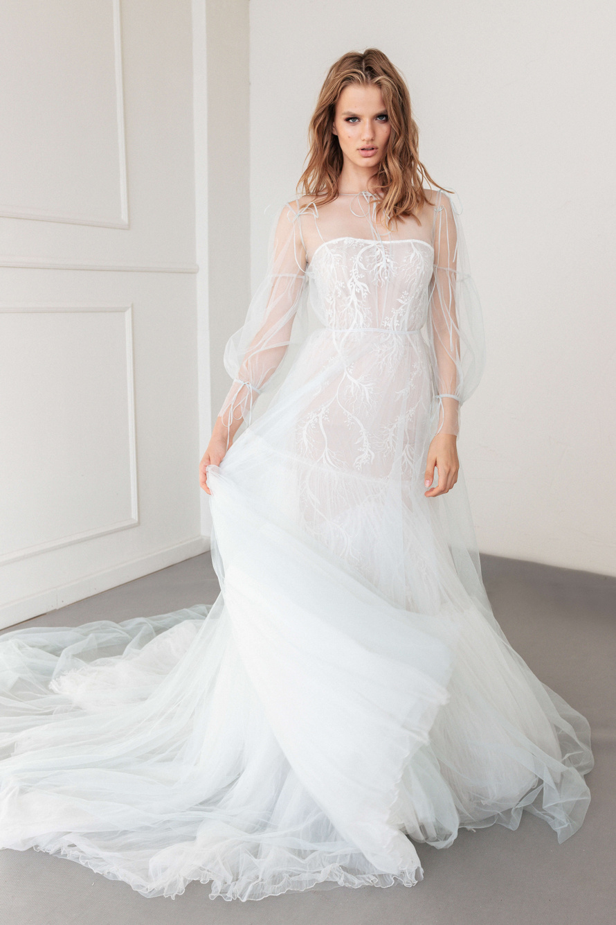 Купить свадебное платье «Кемерон+Сандра» Анже Этуаль из коллекции 2020 года в салоне «Мэри Трюфель»