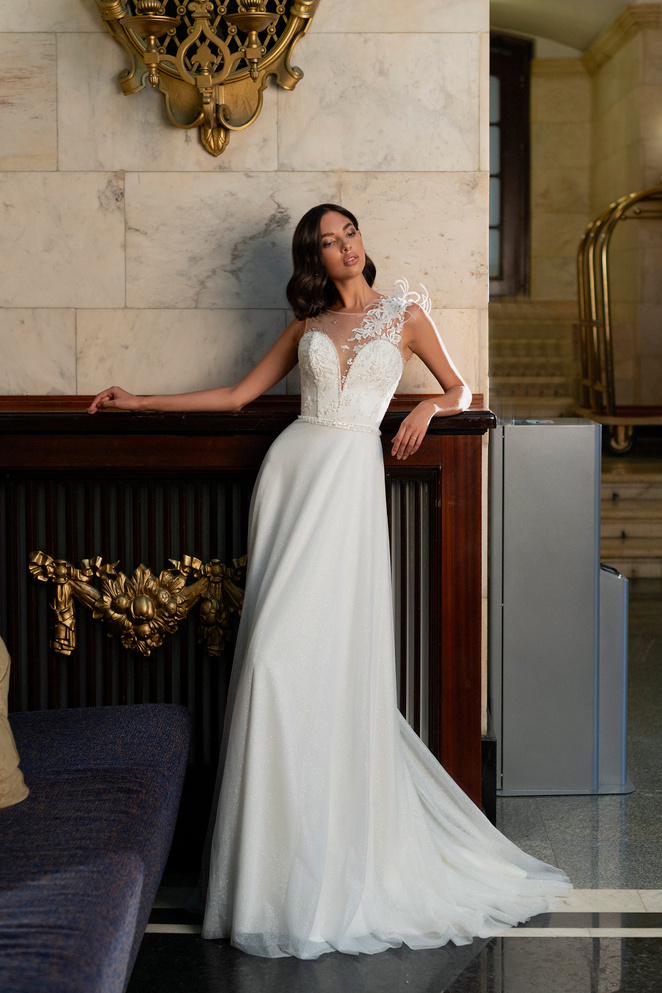 Купить свадебное платье «Голливуд» Мэрри Марк из коллекции Бриллиант 2022 года в салоне «Мэри Трюфель»