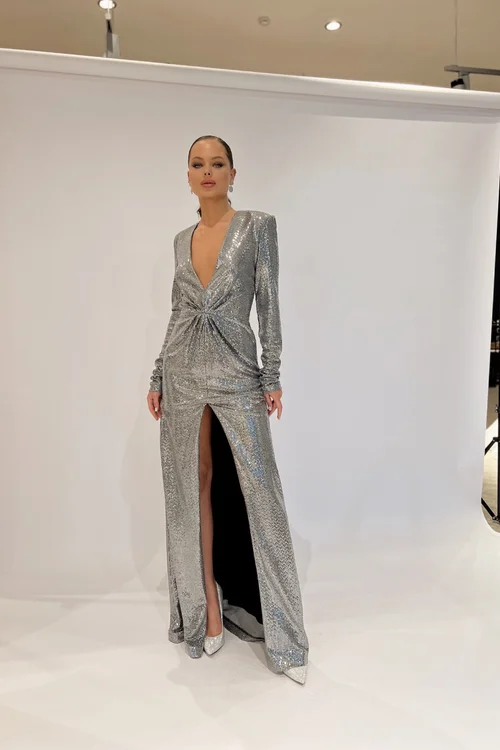 Купить вечернее платье «Парча» из вечерней коллекции в салоне «Мэри Трюфель» Наоми