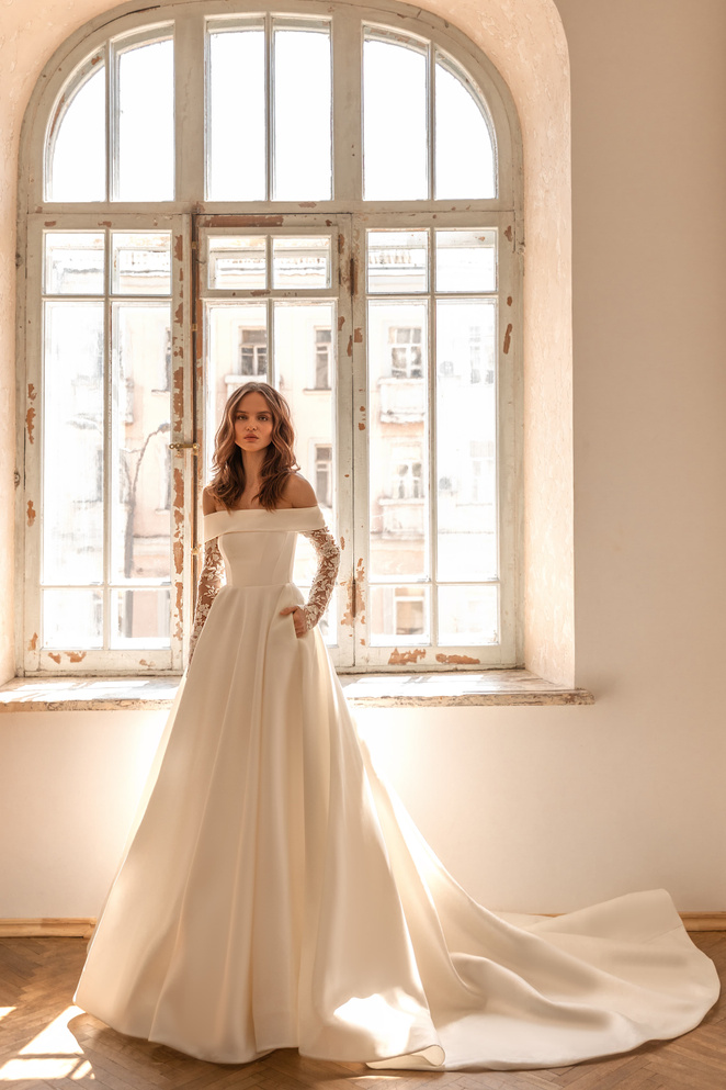 Купить свадебное платье «Дамарис» Евы Лендел из коллекции 2022 в «Мэри Трюфель»
