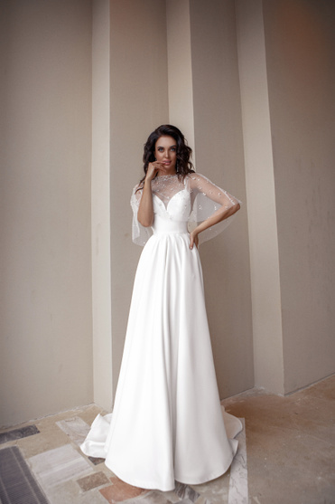 Купить свадебное платье «Ким» Натальи Романовой из коллекции 2021 в салоне «Мэри Трюфель»