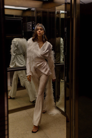 Купить свадебное платье «Гелика» Рара Авис из коллекции Трилогия Любви 2022 года в салоне «Мэри Трюфель»