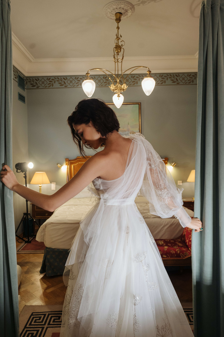 Купить свадебное платье «Пекин» Анже Этуаль из коллекции Влюбиться 2022 года в салоне «Мэри Трюфель»