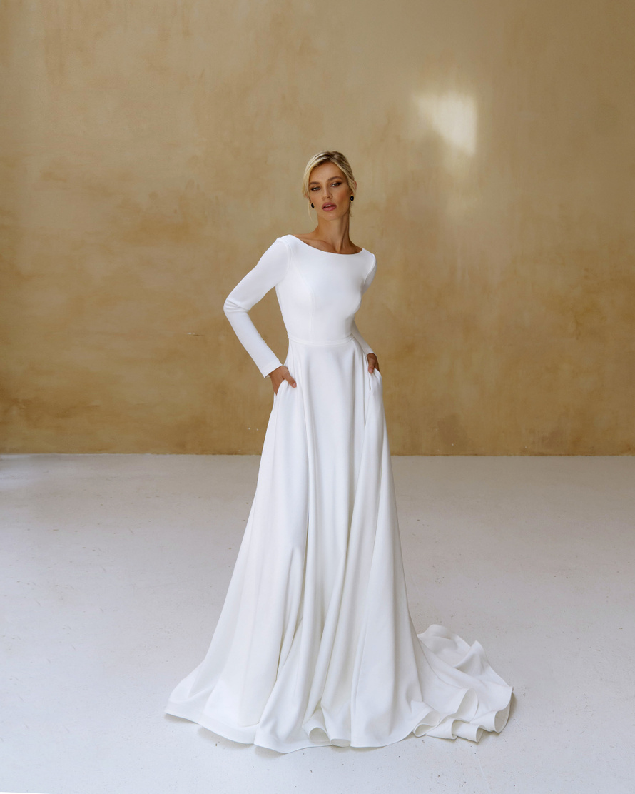 Купить свадебное платье «Блонг» Наталья Романова из коллекции Блаш Бриз 2022 года в салоне «Мэри Трюфель»