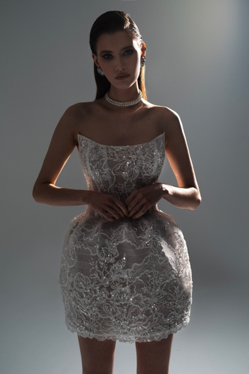 Купить свадебное платье «Лулу» Эйв из коллекции Прекрасная эпоха 2025 года в салоне «Мэри Трюфель»