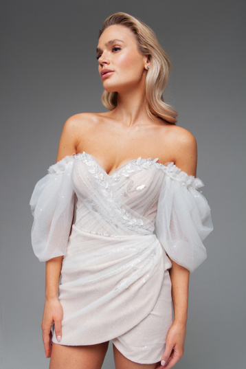 Купить свадебное платье «Миледи» Рара Авис из коллекции Волны 2024 года в салоне «Мэри Трюфель»