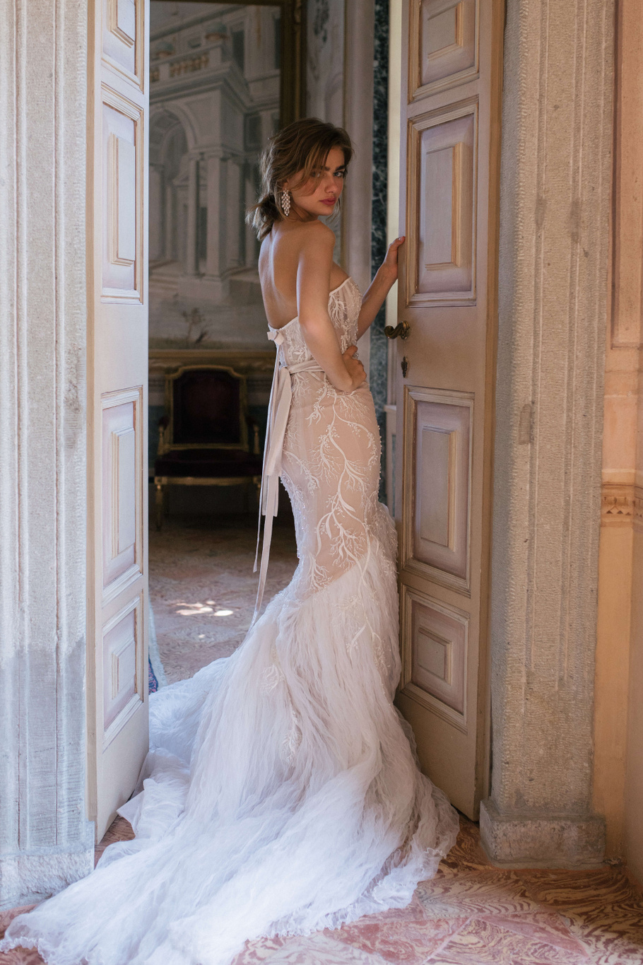Купить свадебное платье «Кемерон» Анже Этуаль из коллекции 2020 года в салоне «Мэри Трюфель»