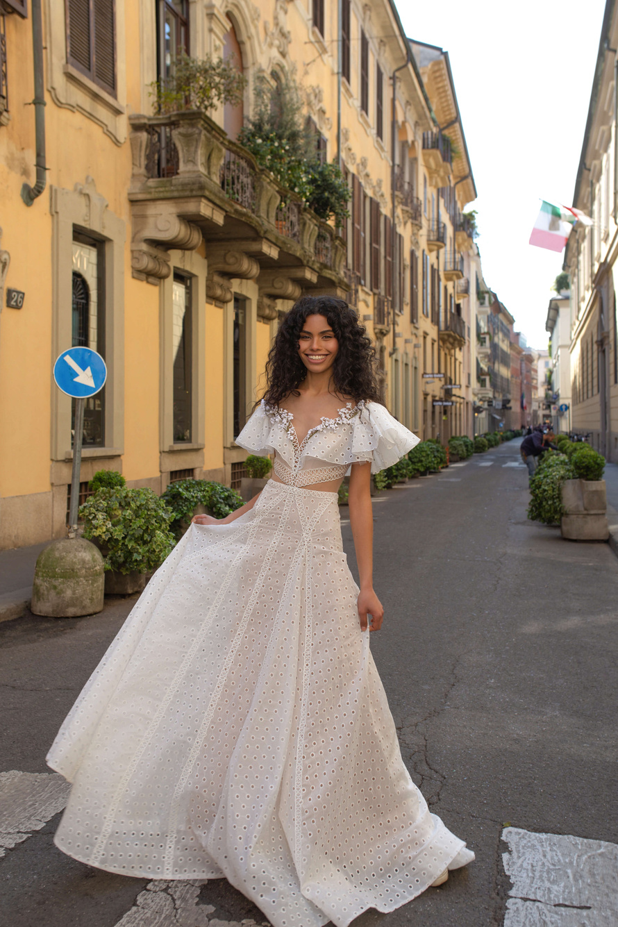 Купить свадебное платье «Цуккото» Рара Авис из коллекции Дольче Вита 2023 года в салоне «Мэри Трюфель»