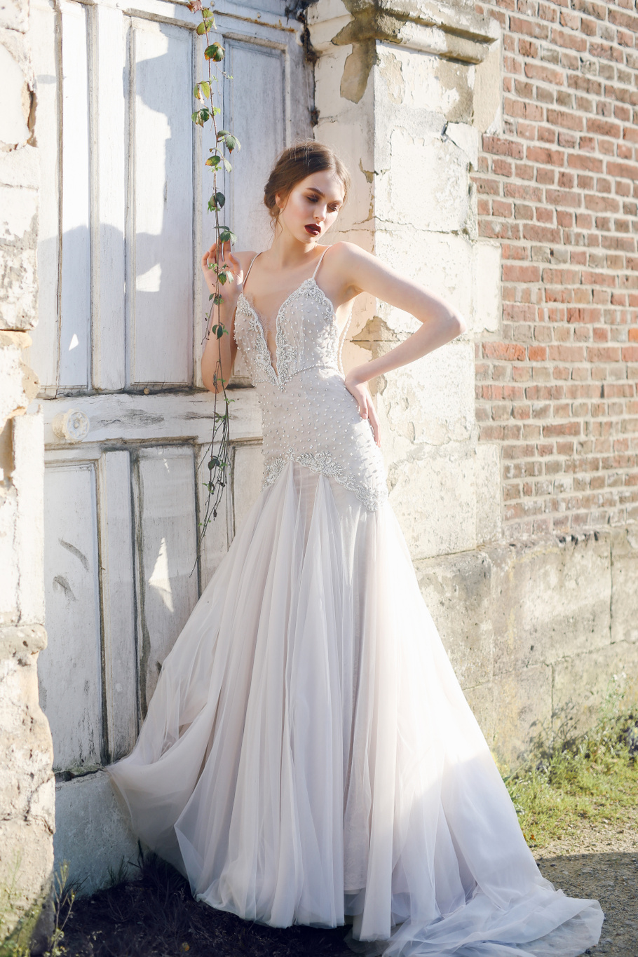 Свадебное платье «Серена» Анже Этуаль из коллекции Ае Риалити 2018 года фото, цена