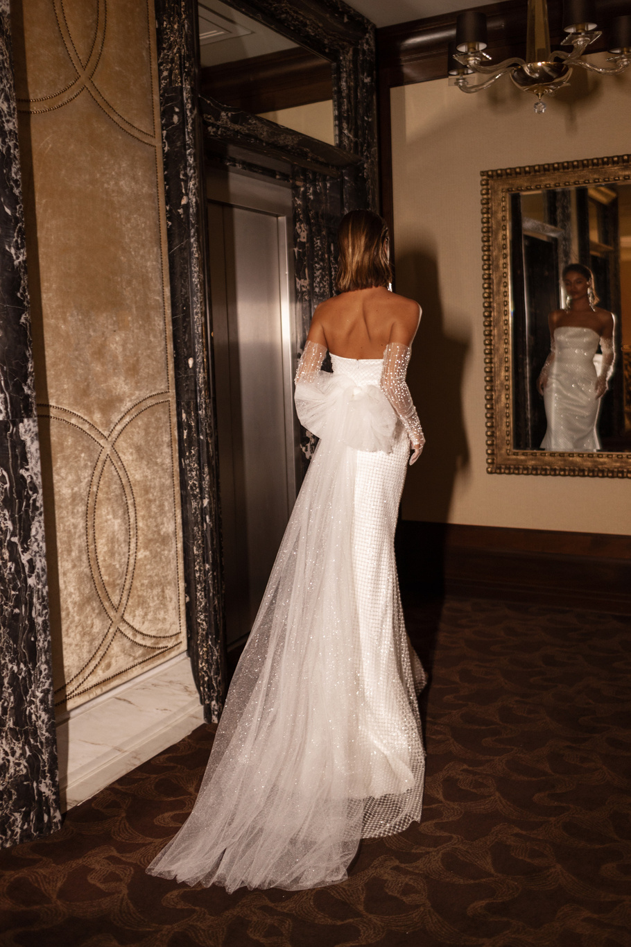 Купить свадебное платье «Чалеур» Анна Кузнецова из коллекции Муза 2022 года в салоне «Мэри Трюфель»