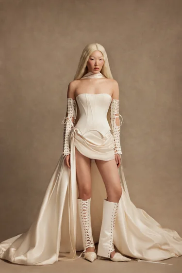 Лучшие атласные свадебные платья