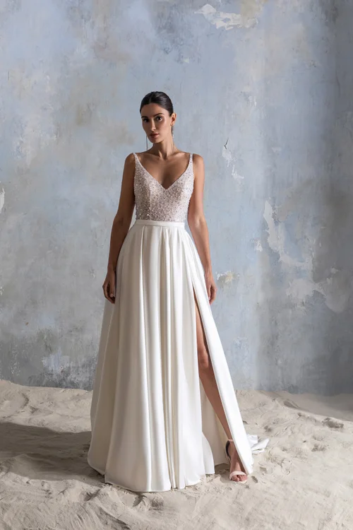 Купить свадебное платье «Лусия» Секрет Споса из коллекции Блеск 2022 года в салоне «Мэри Трюфель» Лусия