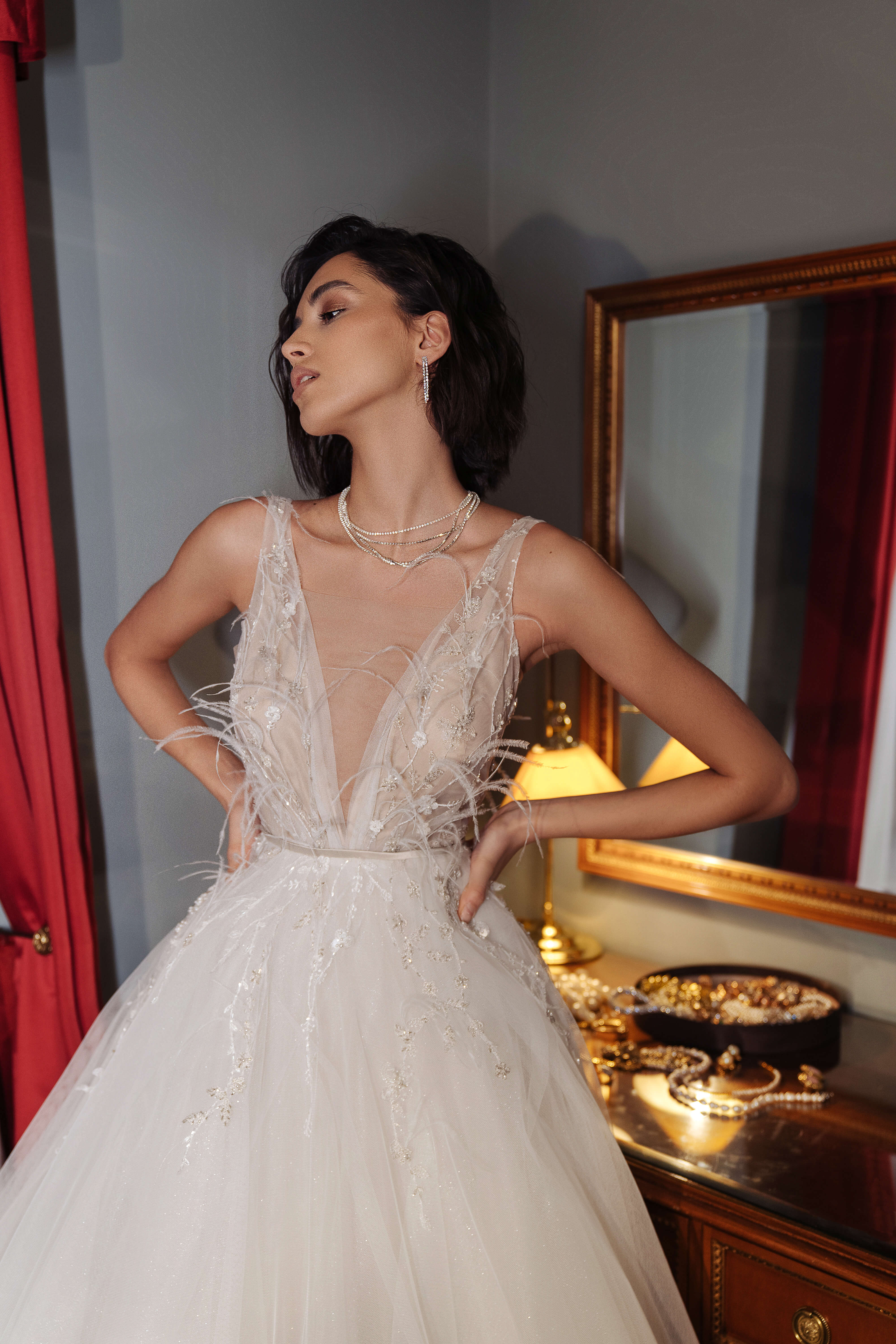 Купить свадебное платье «Лиссабон» Анже Этуаль из коллекции Влюбиться 2022 года в салоне «Мэри Трюфель»