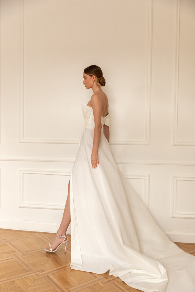 Купить свадебное платье «Шелл» Евы Лендел из коллекции 2022 в «Мэри Трюфель»