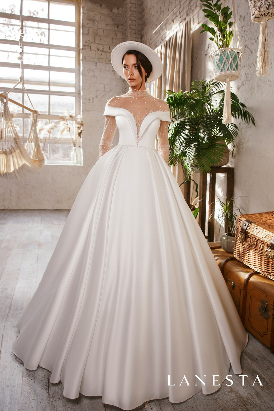 Свадебное платье «Вайт Милк» Ланеста — купить в Волгограде платье Вайт Милк из коллекции "2021"
