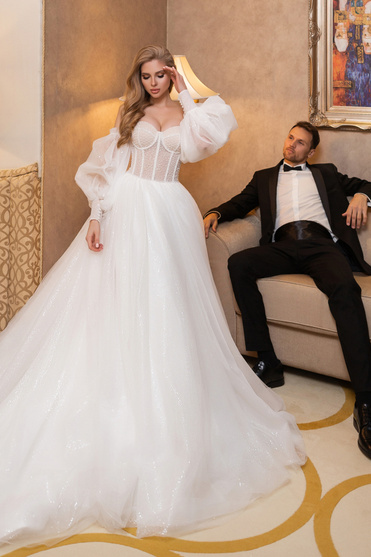Свадебное платье «Фиара» Secret Sposa — купить в Краснодаре платье Фиара из коллекции "Премиум" 2021