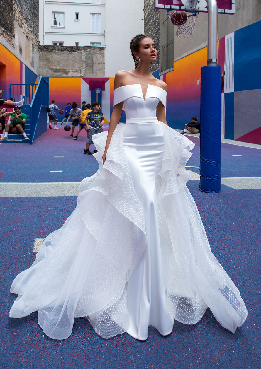 Купить свадебное платье «Вилдин» Кристал Дизайн из коллекции Париж 2019 в Ростове недорого