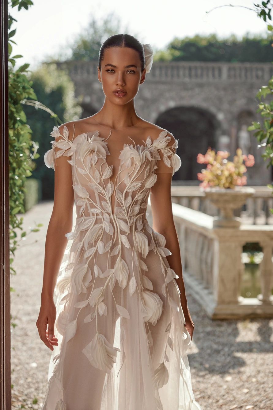 Wedding dresses in a romantic style