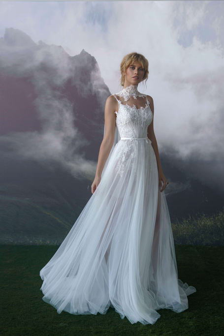 Купить свадебное платье «Моник» Бламмо Биамо из коллекции Сказка 2022 года в салоне «Мэри Трюфель»