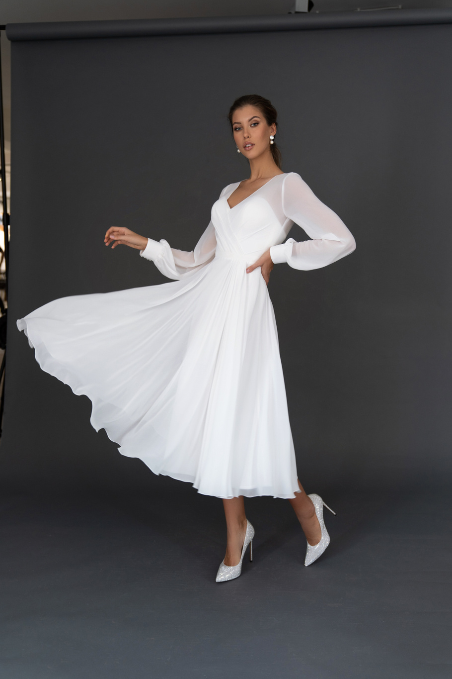 Свадебное платье «Осфадэль миди» Марта — купить в Ярославле платье Осфадэль из коллекции 2021 года