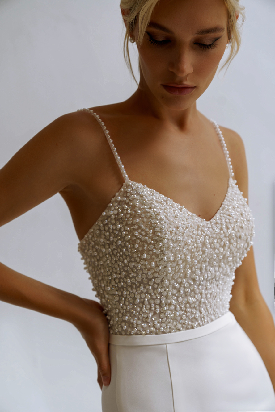 Купить свадебное платье «Эванс» Натальи Романовой из коллекции Блаш Бриз 2022 года в салоне «Мэри Трюфель»